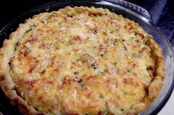 Quiche de Bacalhau Simples