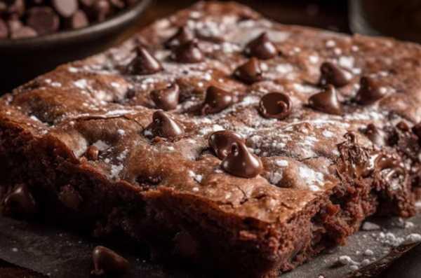 Receita de Brownie com Gotas de Chocolate