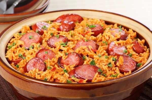 Receita de Arroz com Linguiça