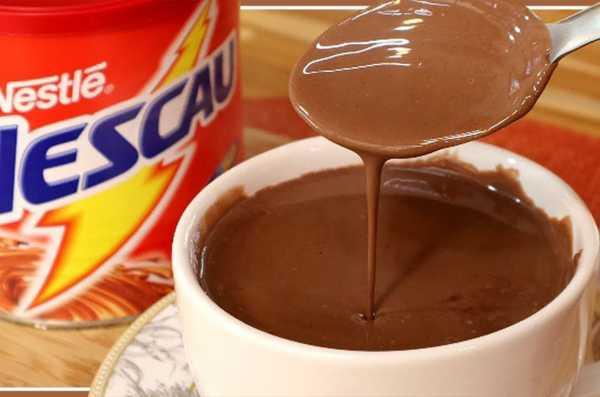 Como Fazer Chocolate Quente com Nescau